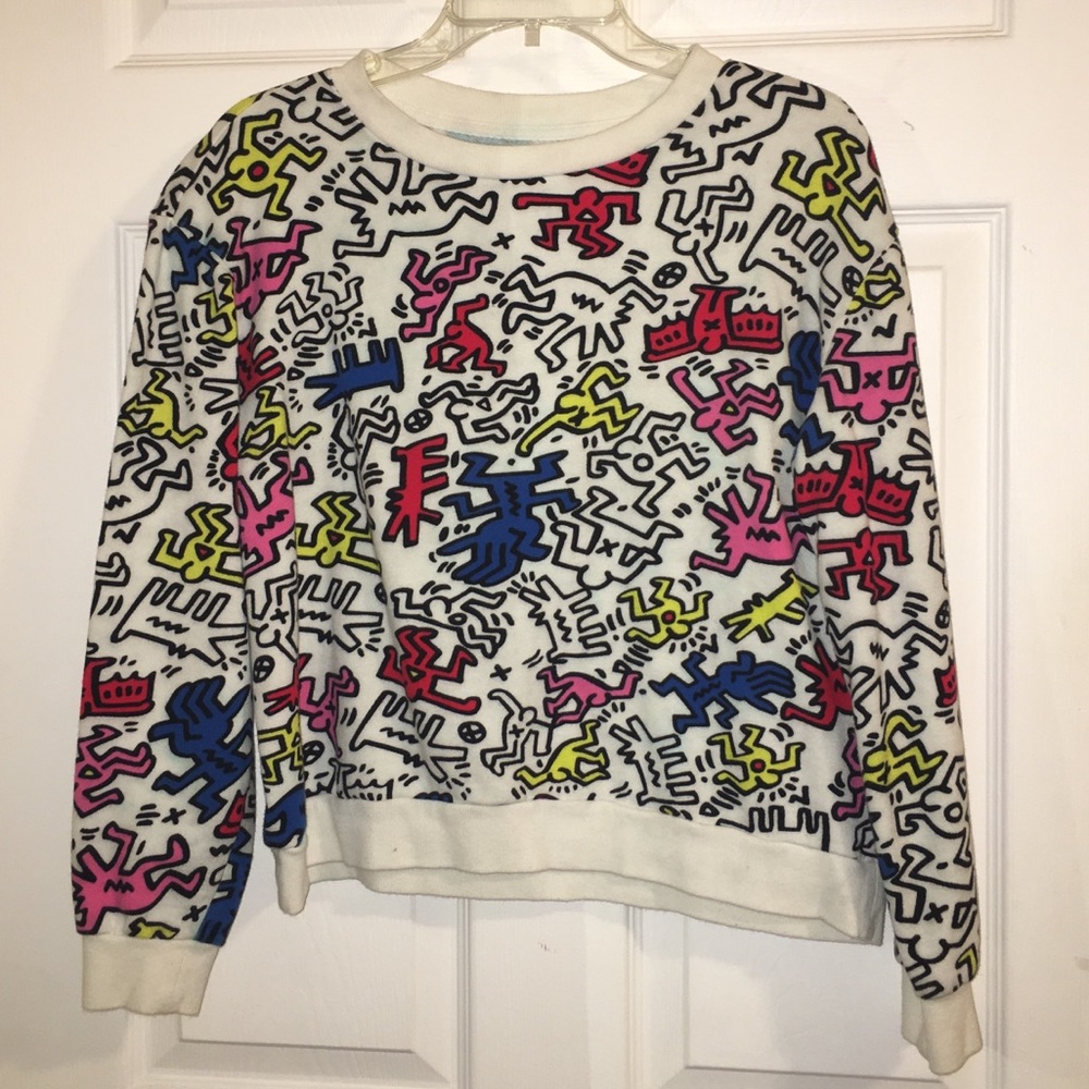 Forever 21 Keith Haring Long Sleeve Sweater Size M